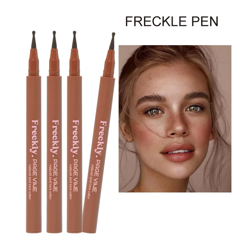 

PAGE VINE Natural Freckle Pen - Realistic Long-Lasting Waterproof Freckle Makeup Stick