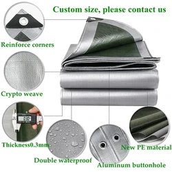 Lona impermeable PE 0,32mm – Tela multiuso para jardín y cobertizo