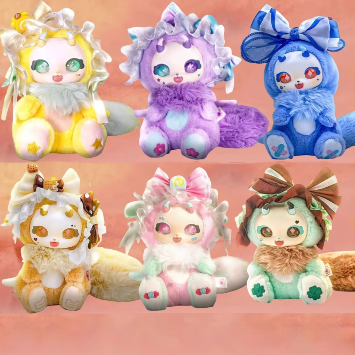 

Genuine Boboco Sweetheart Party Series Figurine Blind Box Plush Dolls Adorable Girl Figurines Trendy Toys Birthday Gifts