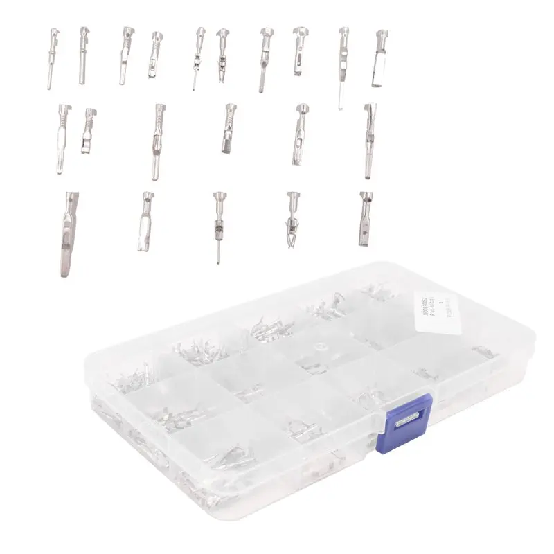 290PCS Automotive Wire Terminal Pinconnector 1-3.5Mm Non Insulated Plug Disassembly Male And Female Crimping Pins-X67A