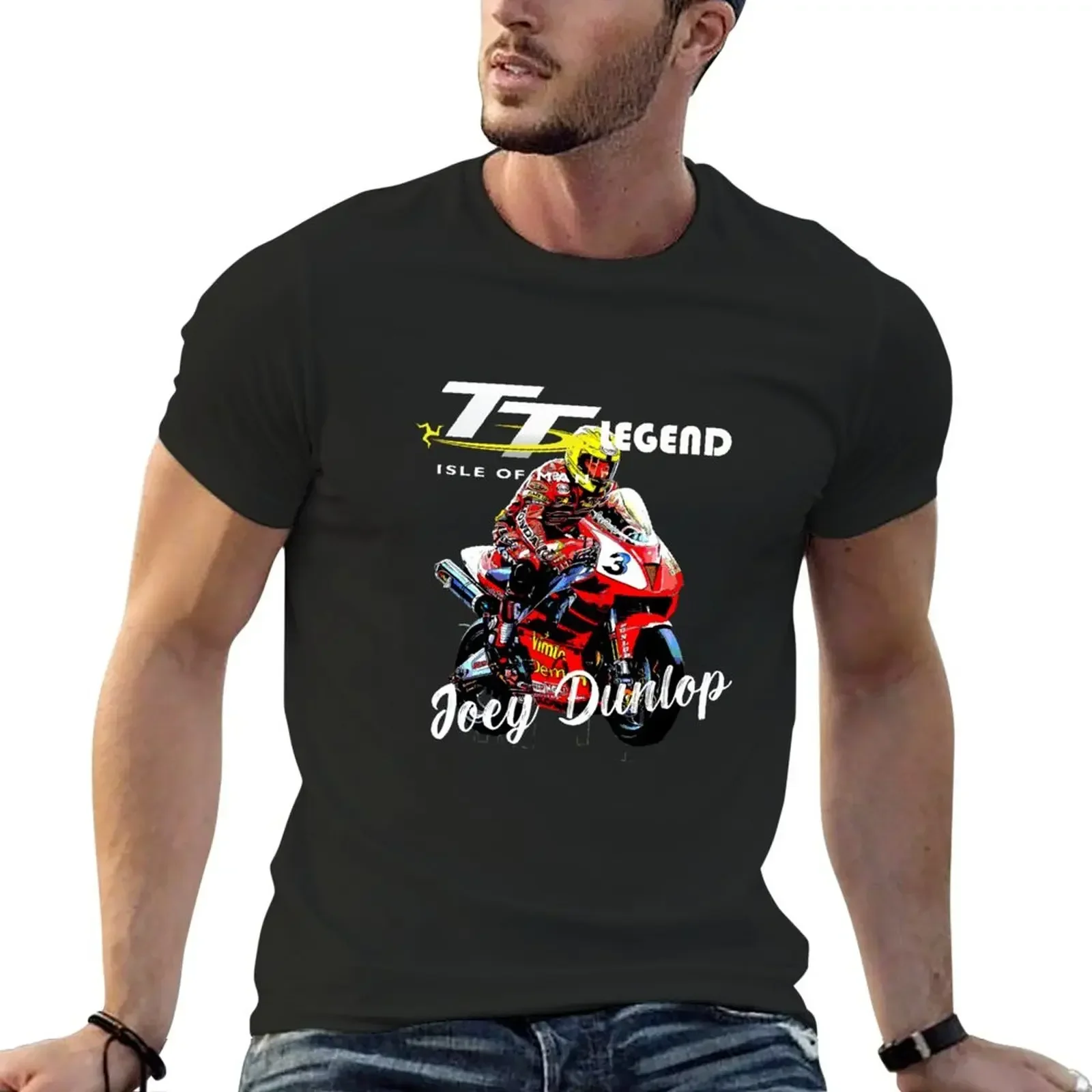 Short sleeve tee plus size t shirts t shirts for men style New Joey Dunlop Tt Legend T-Shirt aesthetic clothes vintage t shirt