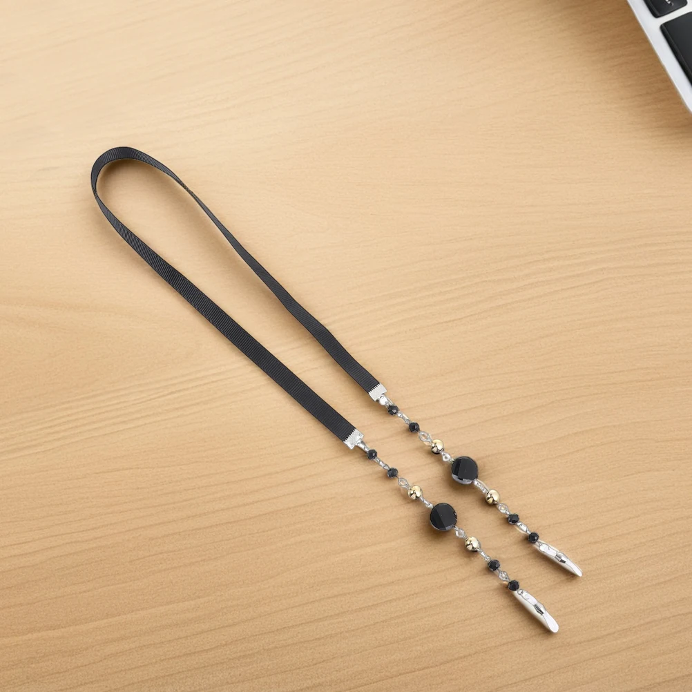 

2pcs Eyeglass Strap Vintage Crystal Beaded Chain Retro Glasses Necklace Sunglasses Holder Lanyard Anti Slip Comfortable Ribbon