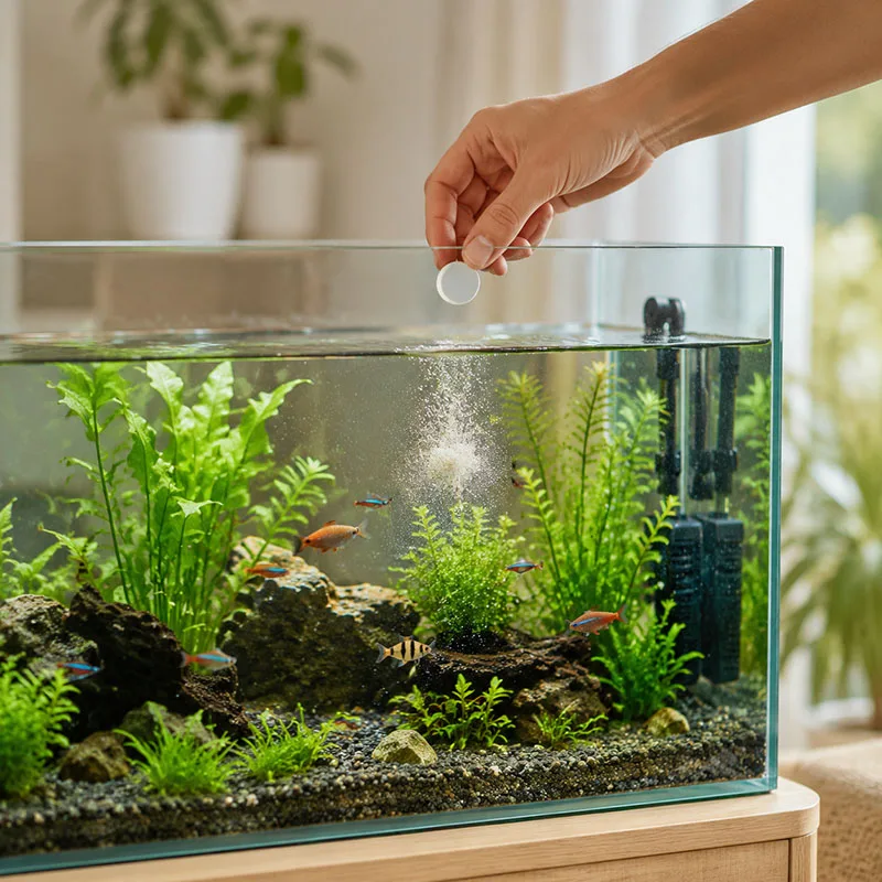 MIRAVEXL 150 Aquarium Algae Removal Tablets, Safe Algaecide Cleaner, Fast Clear Green Water for Freshwater Fish & Live Plants