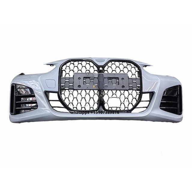 

For I4 G26 the High Quality Original Front Bumper OEM Bumper with Grille and Grill Frame in Gray Color