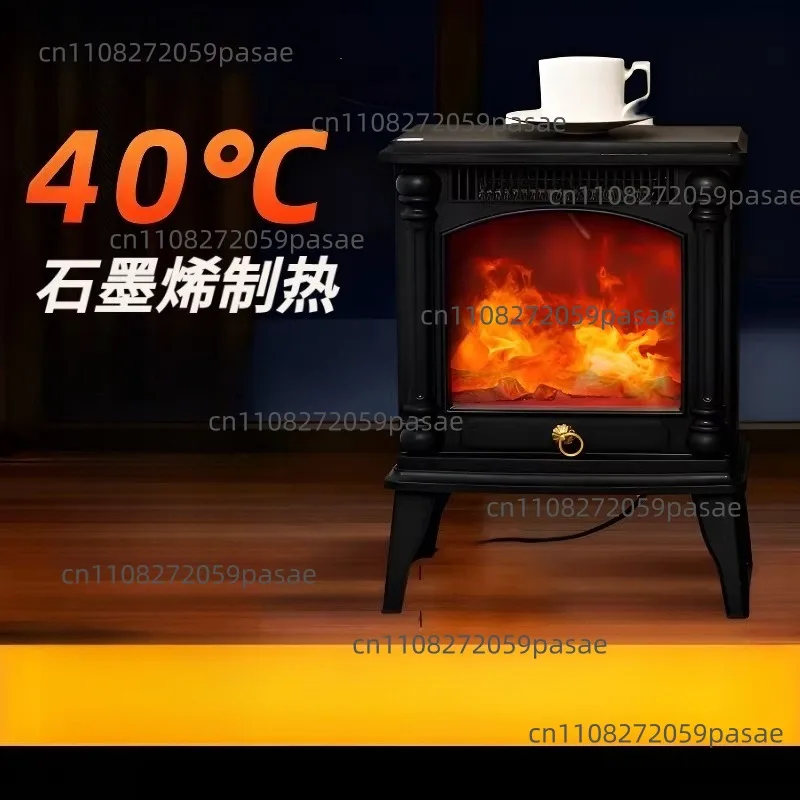 Graphene Flame Fireplace Simulator Heater, Space Heater, Home Fireplace, Electric Heater—Energy-Efficient and Power-Saving