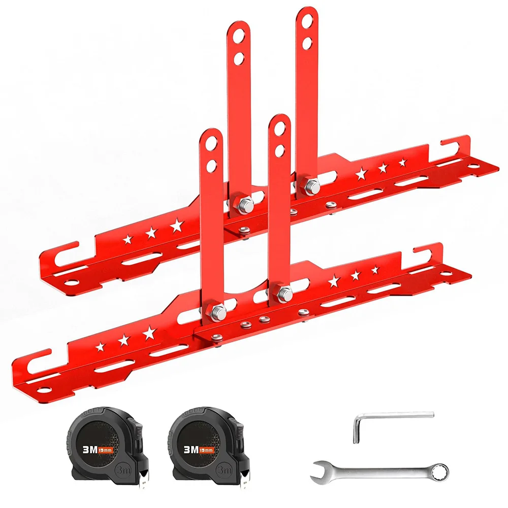 2pcs Heavy Duty Car Wheel Alignment Tool Plates Adjustable Automotive Wheel Leveling Aligner Toe Plates Wheel Balancing Supplies