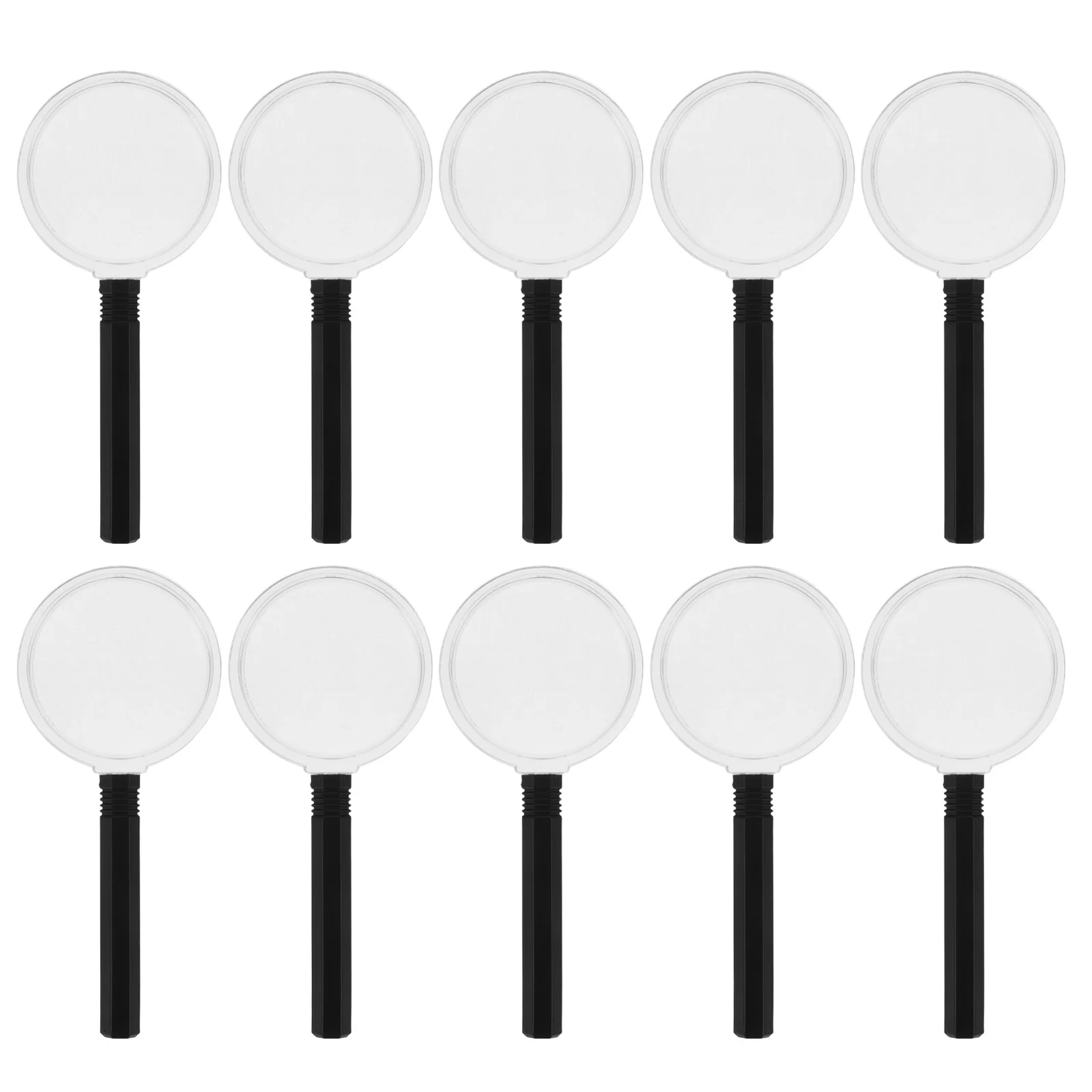

10pcs Kids Magnifying Glass Lightweight Handheld Lens For Science Experiments Outdoor Exploration Classroom Learning Educational
