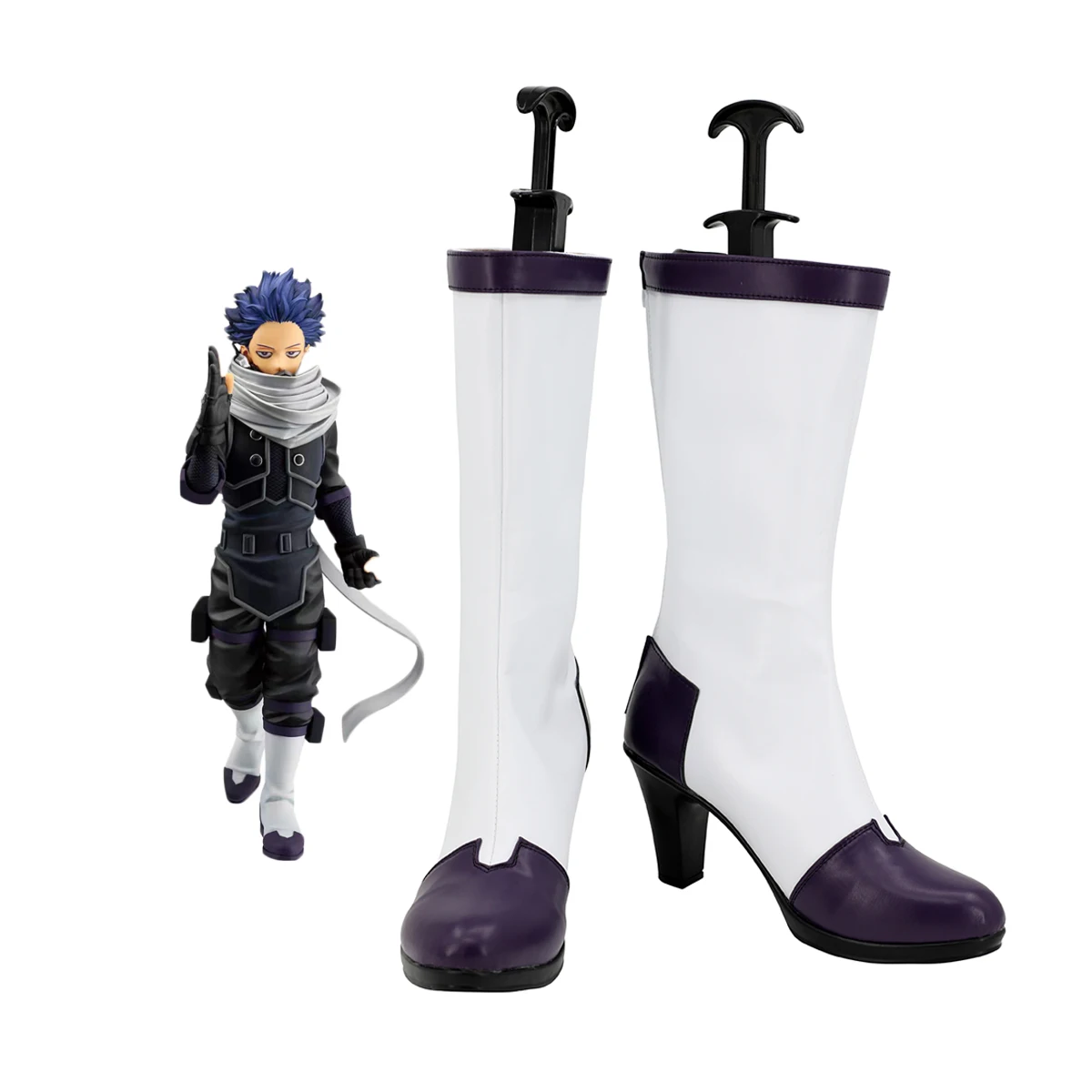 

Custom My Hero Academia Shinso Hitoshi Cosplay Shoes MHA White Boots Any Size
