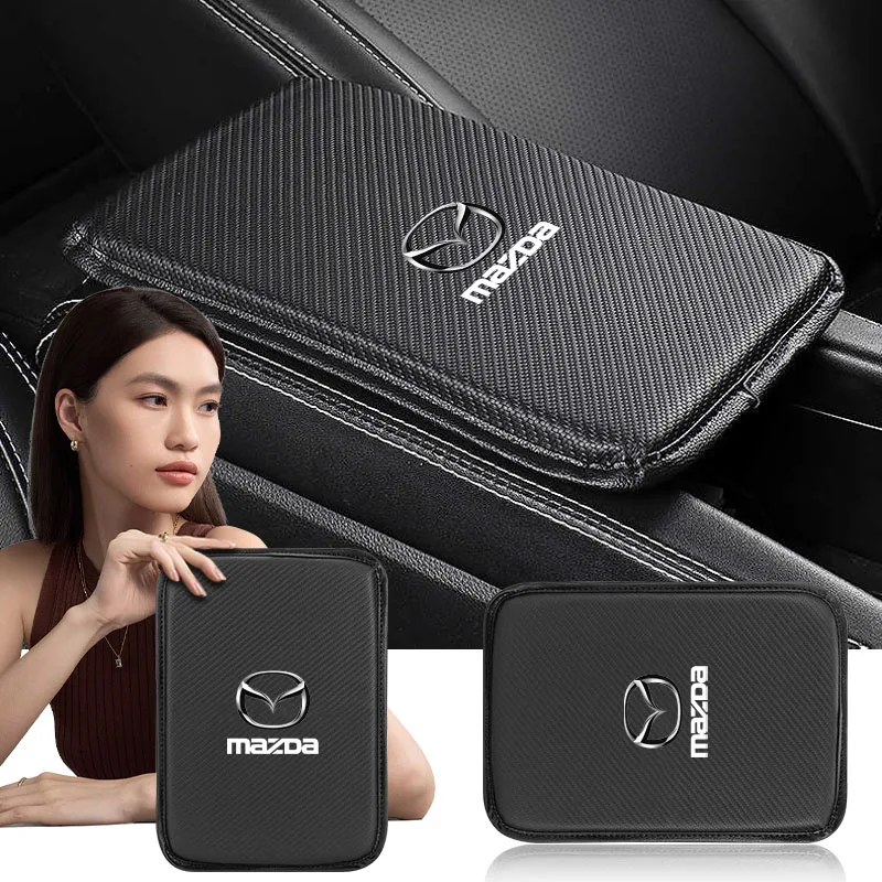 Center Console Arm Rest Protection Cushion Auto Armrests Storage Box Cover Pad for Mazda CX7 CX9 7 8 323 CX5 Wheel Center Caps