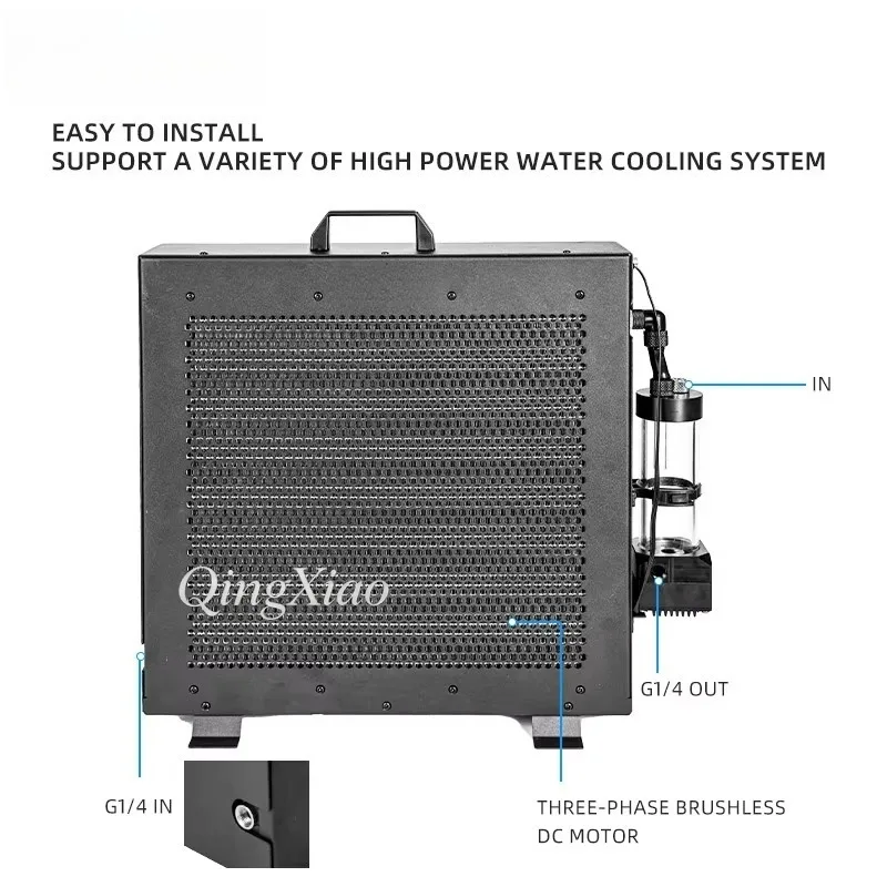 BC9PRO Industrial External Water Cooling Radiator With Nine Adjustable Speed Fans For Heat Dissipation In Data Center Facilities