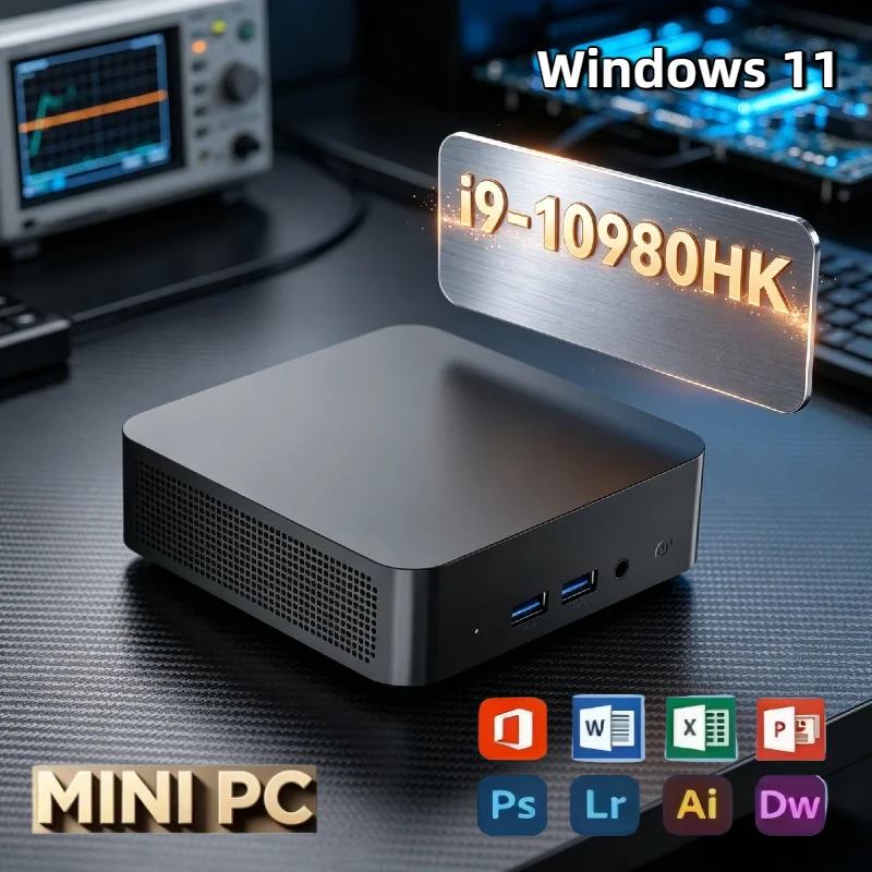 Windows 11 Pro Mini PC Intel Core i9 10980HK 16GB RAM 1TB 2TB SSD WIFI6 BT5.2 4K HD Gaming Office Study Computer