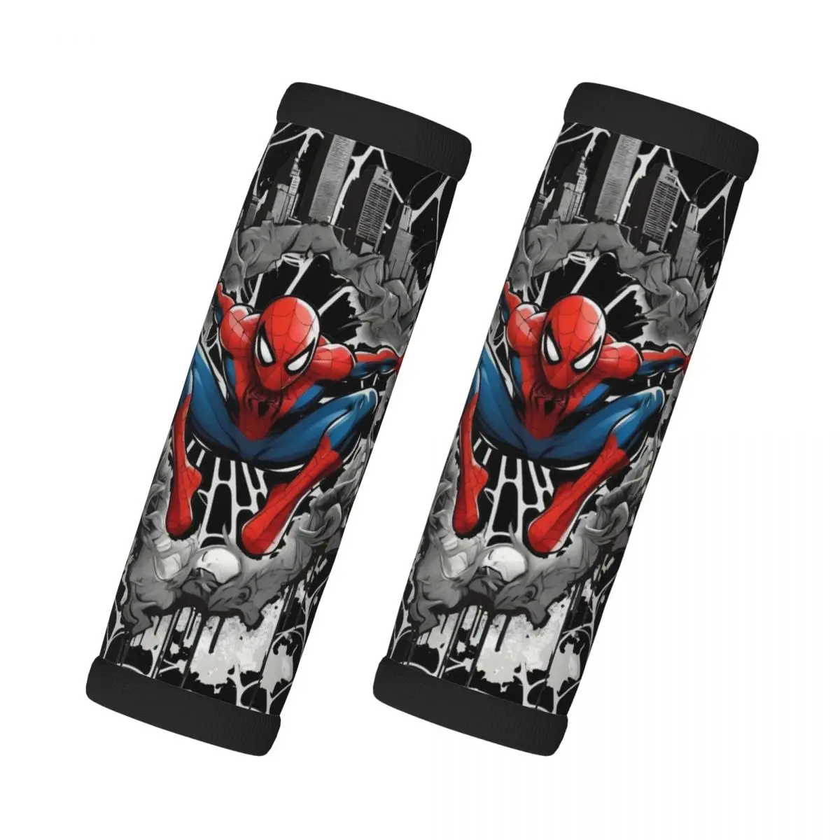 

Custom Red Spider Wall Luggage Handles Wrap Grips 2 Pcs Neoprene Suitcases Luggage Travel Accessories For Backpack Shoulder Pad