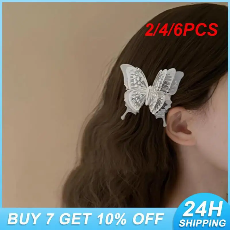 2/4/6PCS Innovative Butterfly Hairpin High Quality Materials Unique Hair Accessories Hair Accessories Popular Choice Versatile