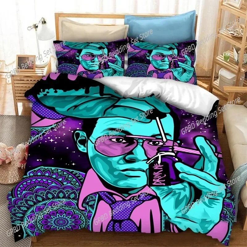 3D Print Fear and Loathing in Las Vegas Bedding Set Single Twin Double Queen King Cal King Size Bed Linen Set