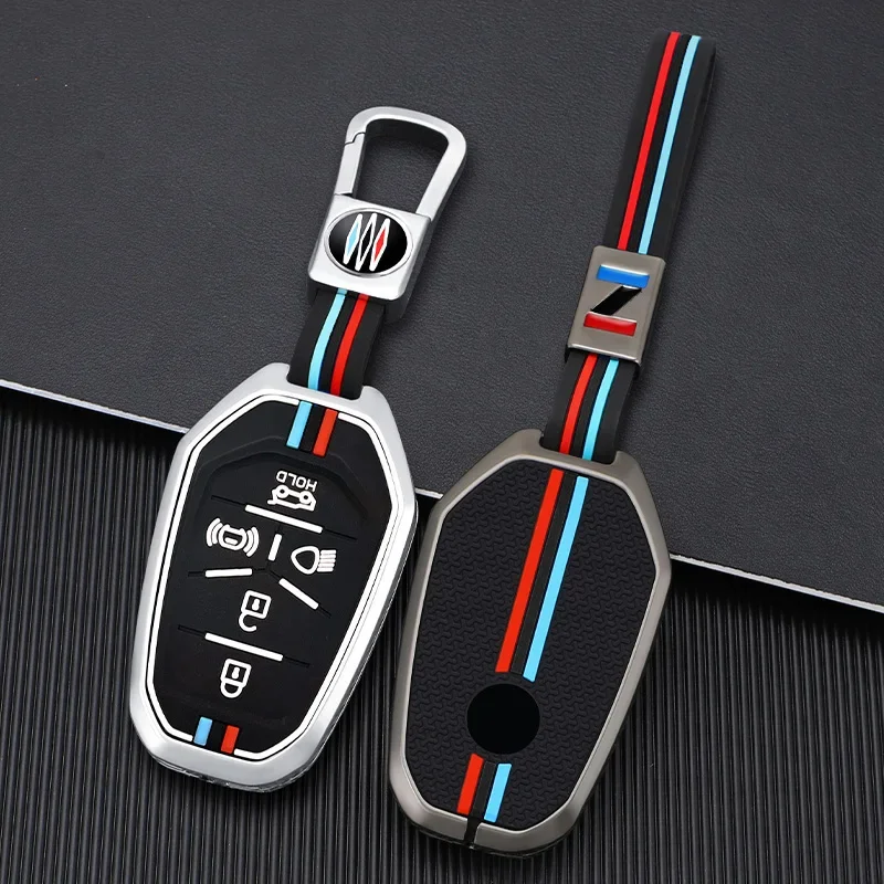 5 Buttons Car Smart Key Case Remote Auto Shell Fob Cover for Ssang Yong 2020 G4 Rexton SsangYong Series Car Interior Accessories