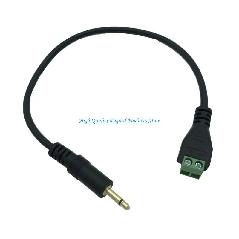 u2je 3.5mm tsmono男性から2ピンのネジ端子端子補助ヘッドフォンバラムケーブル