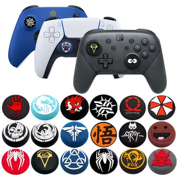 2pc Morbido Silicone Thumb Stick Grip Cap Per Sony Playstation 5 4 PS5 PS4 XBOX Switch Pro Controller Joystick Copertura Della Protezione caso
