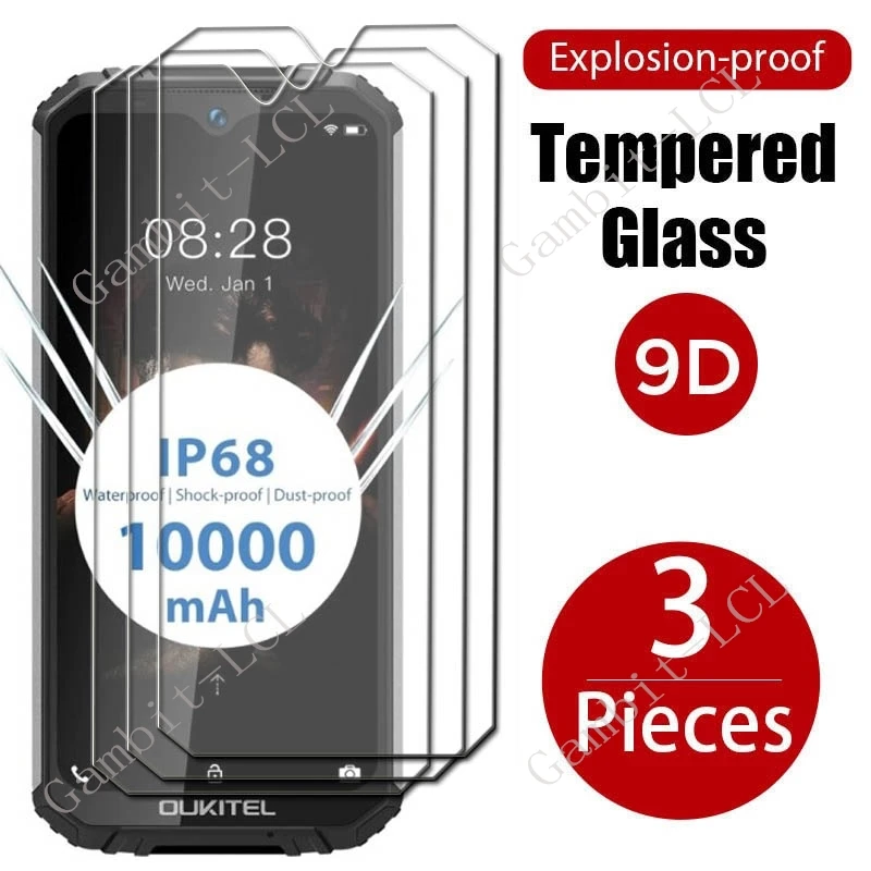 

3 шт. 9H защитное закаленное стекло для Oukitel WP6 OukitelWP6 6,3 "Защитная пленка для экрана