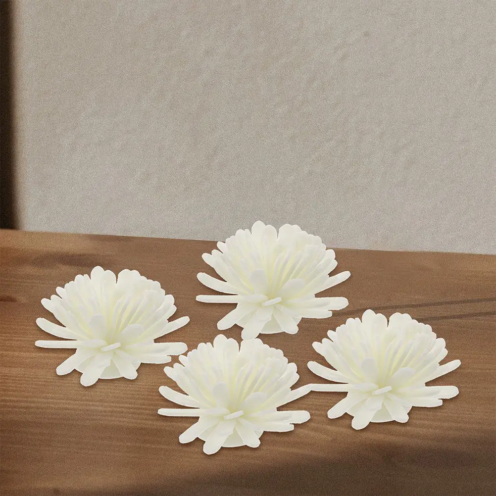 200-個の花の形のアロマディフューザー花エッセンシャルオイル用ホームオフィスバスルームデスク装飾芳香剤小型ポータブル