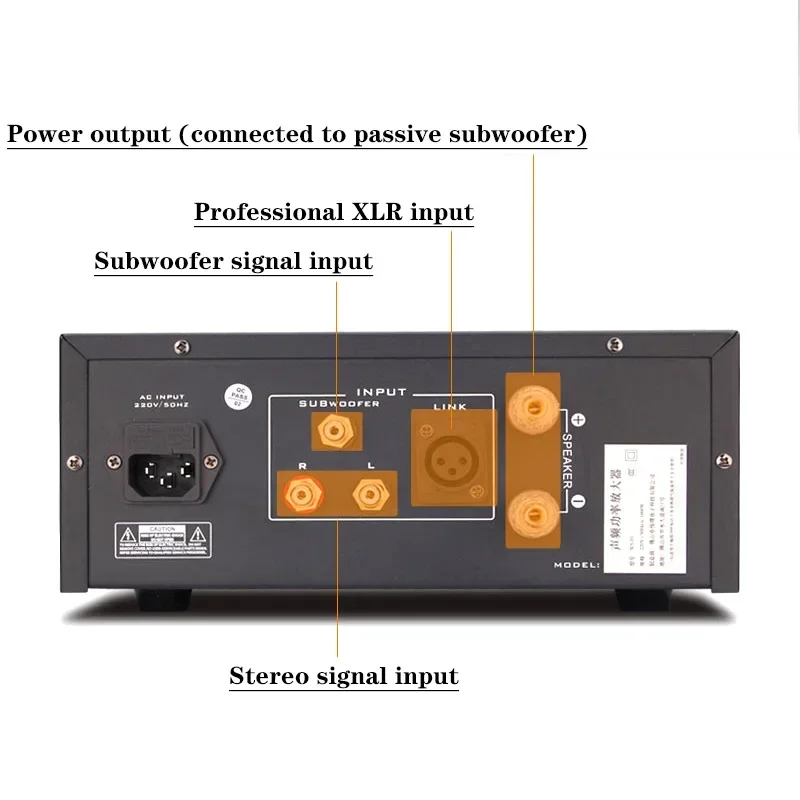 مضخم صوت سلبي مضخم صوت ، قوة عالية أحادية للمسرح المنزلي ، نظام صوت استريو ، XLR HIFI ، شو