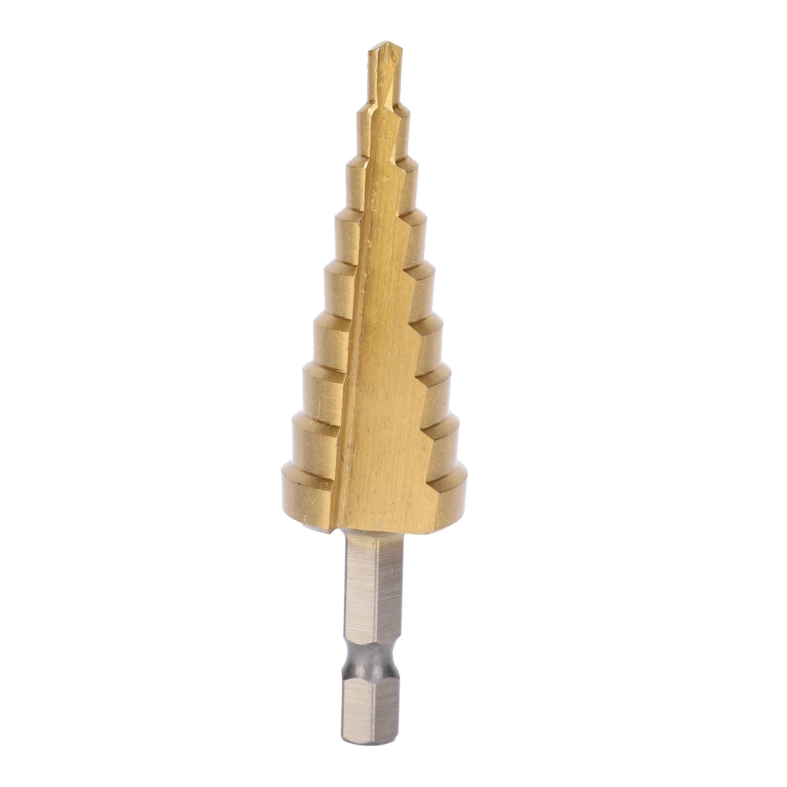 Step Drill Bit HSS Multiple Hole Tapered Reaming Straight Groove Hand Tools 4mm~20mm