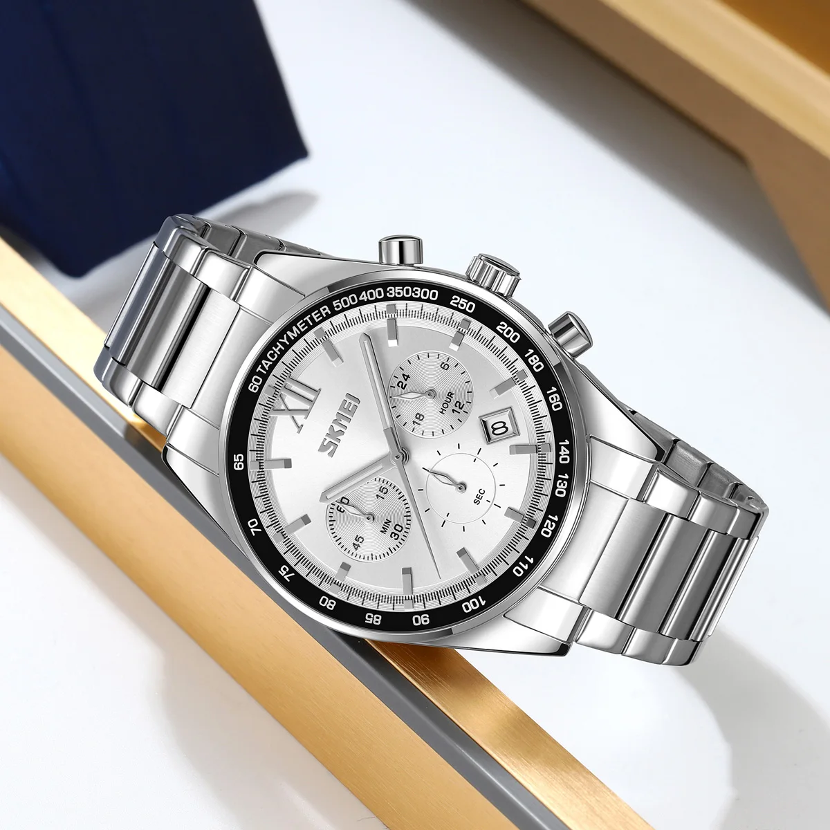 SKMEI Бизнес Секундомер 3 Бар Водонепроницаемые Наручные Часы С Датой Кварцевые Часы Для Мужчин Женщин Роскошные Модные Дизайнерские Часы