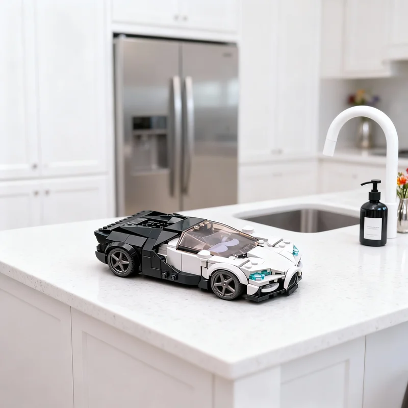 350pcs MOC Bugatti Tourbillon City Champions Model Building Blocks Desk Decor, Desktop Decor, Home Decor Surprise Gift For Kids