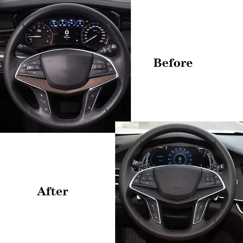 Car Steering Wheel Shift Paddle Shifters ABS Trim For Buick Verano Regal Lacrosse GL8 For Cadillac CT6 XT5 For Chevrolet Camaro