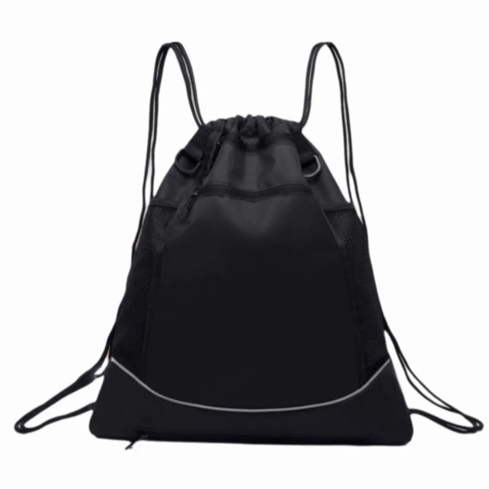 

Waterproof Sports Ball Backpack Polyester Drawstring Travel Gym Shoulders Bag Large Capacity Multifunctional