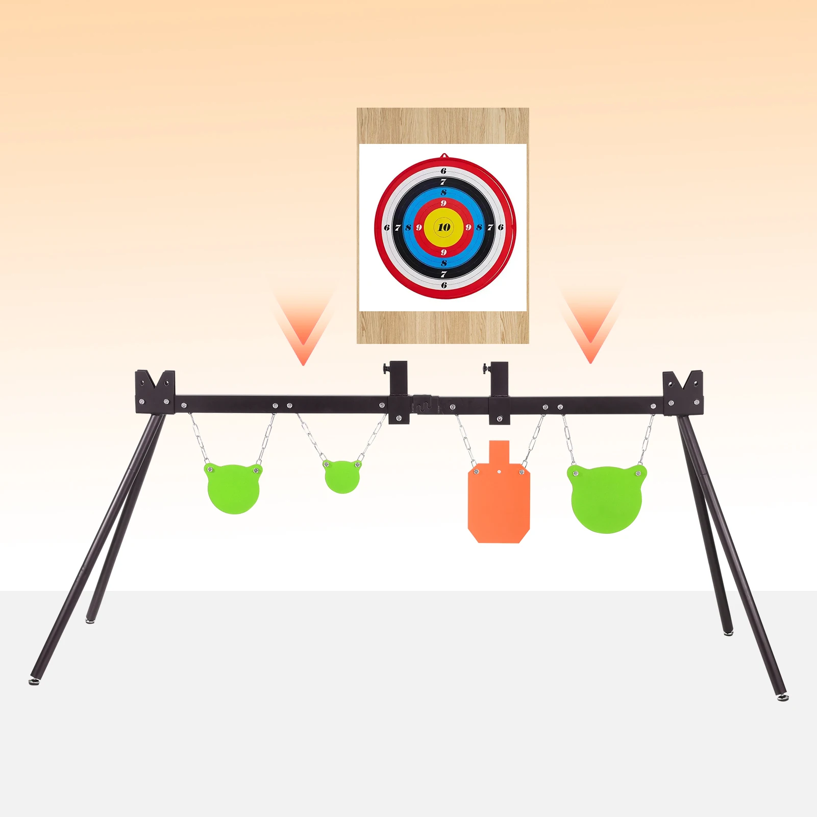 

Tactical-Grade Adjustable Shooting Stand - Steel Outdoor Target Holder for Precision Rifle/Pistol Training (Kids & Adults)