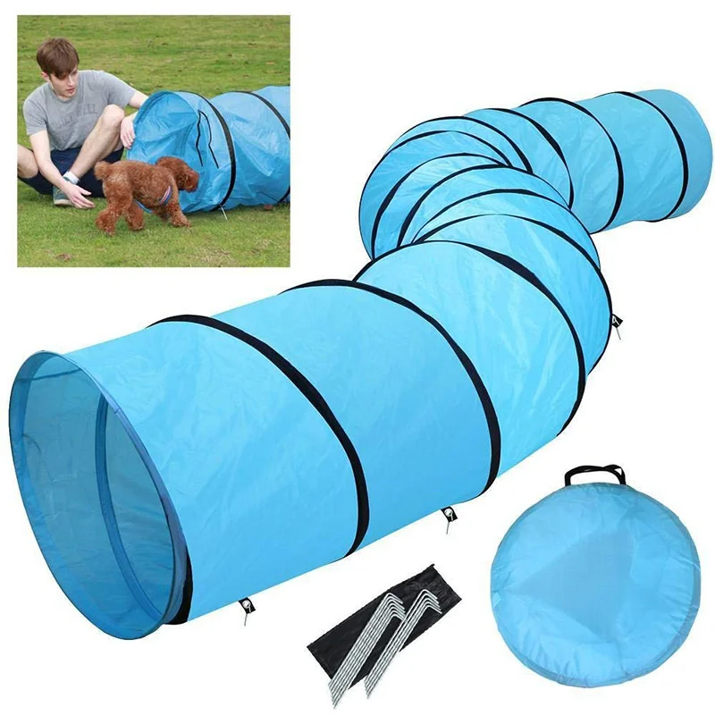 Kids Play Tunnel Pet Dog Tent Portable Outdoor Indoor Crawl Cozy Toy For Toddlers And Small Pets Backyard Play Birthday Gift