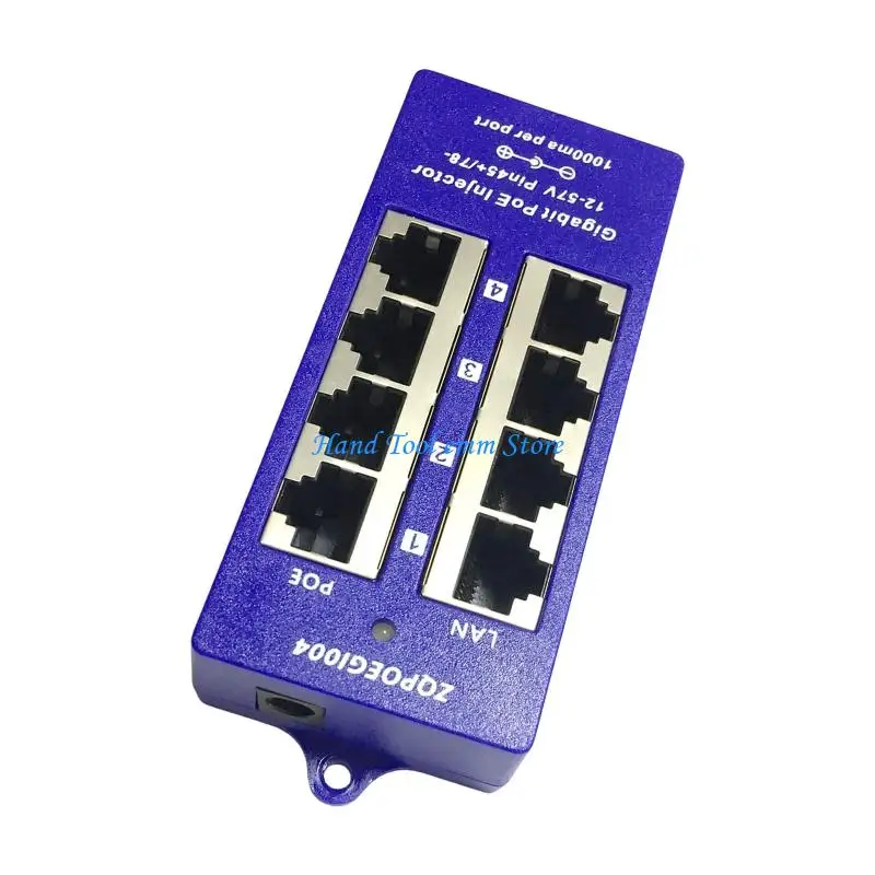 

H37F 4-Port POE B Mode Power Supply Module For CCTV Cameras Wireless Networking With DC12-57V Input