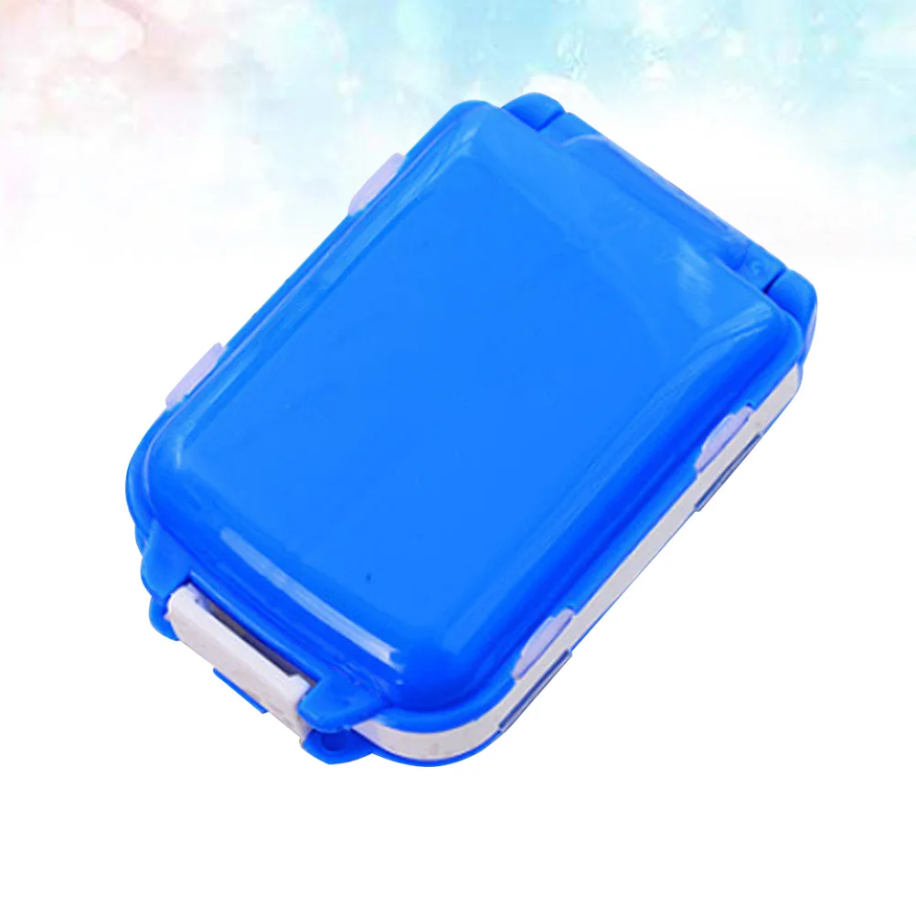 

Двухслойная портативная коробка для таблеток, 8 отделений, органайзер для лекарств, чехол для хранения, пластиковый компактный легкий контейнер на каждый день