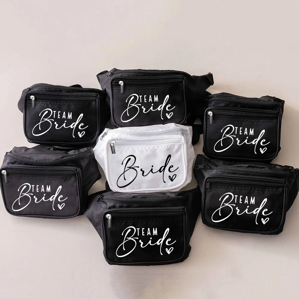 Bachelorette Fanny Pack Party Favors Bridesmaid Proposal Adjustable Bride Babe Waist Bag Bridal Shower Wedding Decoration