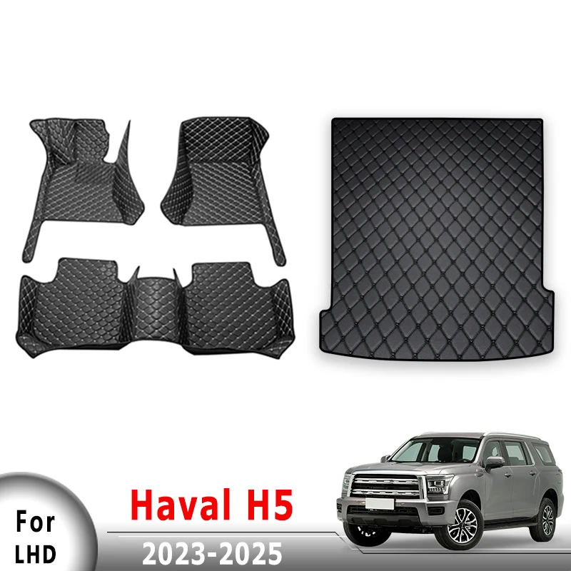 

Car Floor Mats Trunk Carpets For Haval H5 2023 2024 2025 Auto Interior Accessories Anti-Dirty Waterproof Foot Covers Automobiles