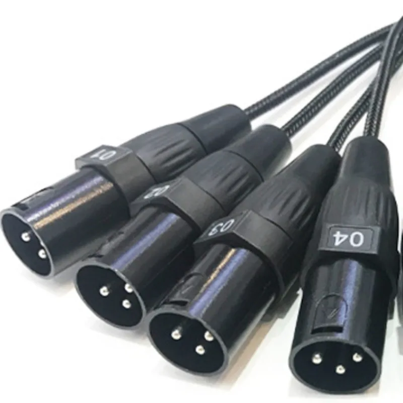 Imagem -04 - Cabo de Sinal de Áudio para Iluminação de Palco Cabos Dmx Xlr 3pin 6ch Canais Conector Fêmea Macho Multi Canais Mixer para Microfone