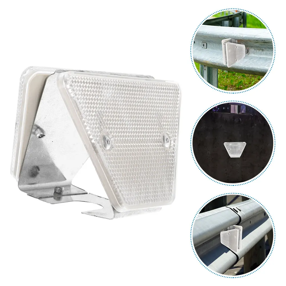 

2 Pcs Delineator Drive Markers Reflector Commercial Reflective Road Guardrail Driveway Silver Replacement