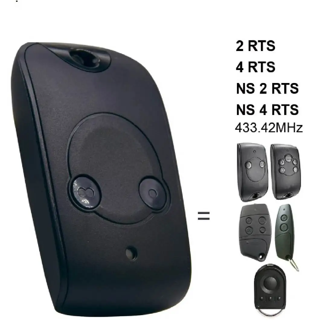 

Shutter Remote Control Handheld Transmitter Gate Remote Control Garage for Rolling Code Compatible with 433.42MHz