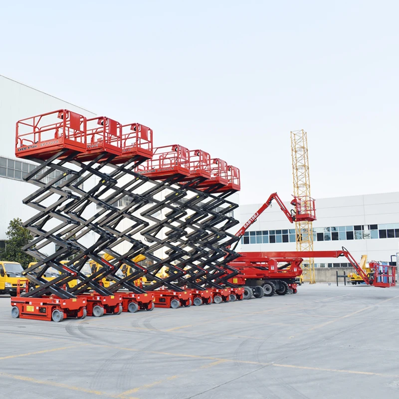 4m 8m 10m 12m 16m Wheeled Aerial Work Lift Platform Mobile Lifter Scaffolding Electric Hydraulic Scissor Lift