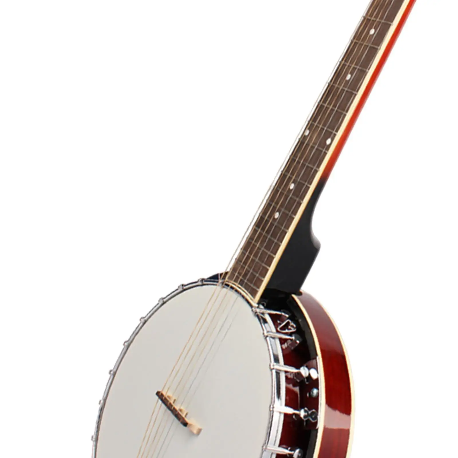 Six String Banjo Stringed Musical Instrument,Bright Tone,Banjo Ukulele Kit,Travel Banjo Ukulele Kit for Stage Show Performance