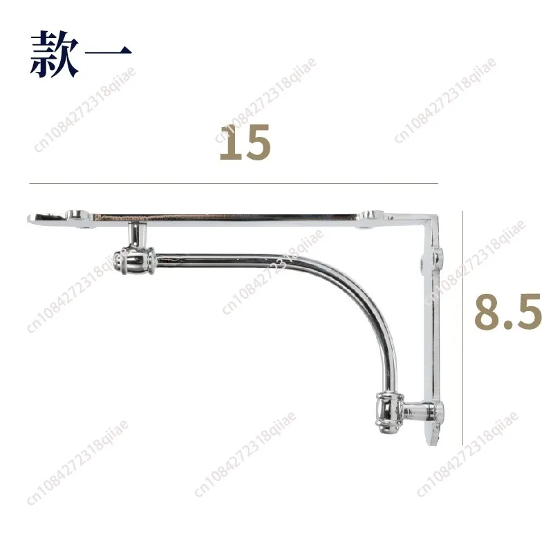 Supports Heavy Duty Shelf Hardware Organizer Brackets Accessories Vintage Brass Shelf Brackets Industrial Triangle Wall Mounted