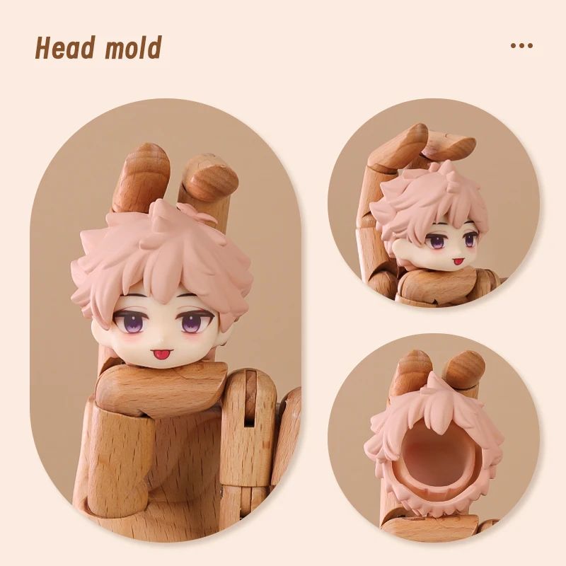 Ob11 Doll Plastic Hair Replacement Doll Hair Head Mold Akcesoria do Obitsu11 Gsc Body 1/12 Bjd Head Shell Doll Body Boy Girl