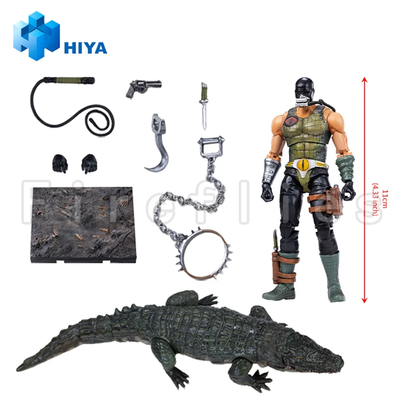 [Pre-Order]1/18 HIYA 4inch Action Figure Exquisite Mini Series G.I.Joe Croc Master＆Fiona Anime Model Toy Free Shipping