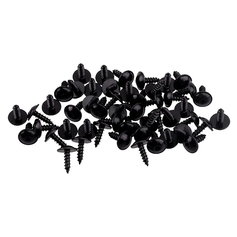 100Pcs Car Engine Under Cover Splash Guard Self-Tapping Screws 5Mm N90974701 For - A4 A3 A5 A6 A7 A8 Q5 Golf Passat