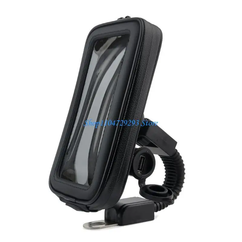 

Y2GD Motorbike Handlebar Mount Holder for 4.7-6.5" Phone 360 Degree Rotating Stand