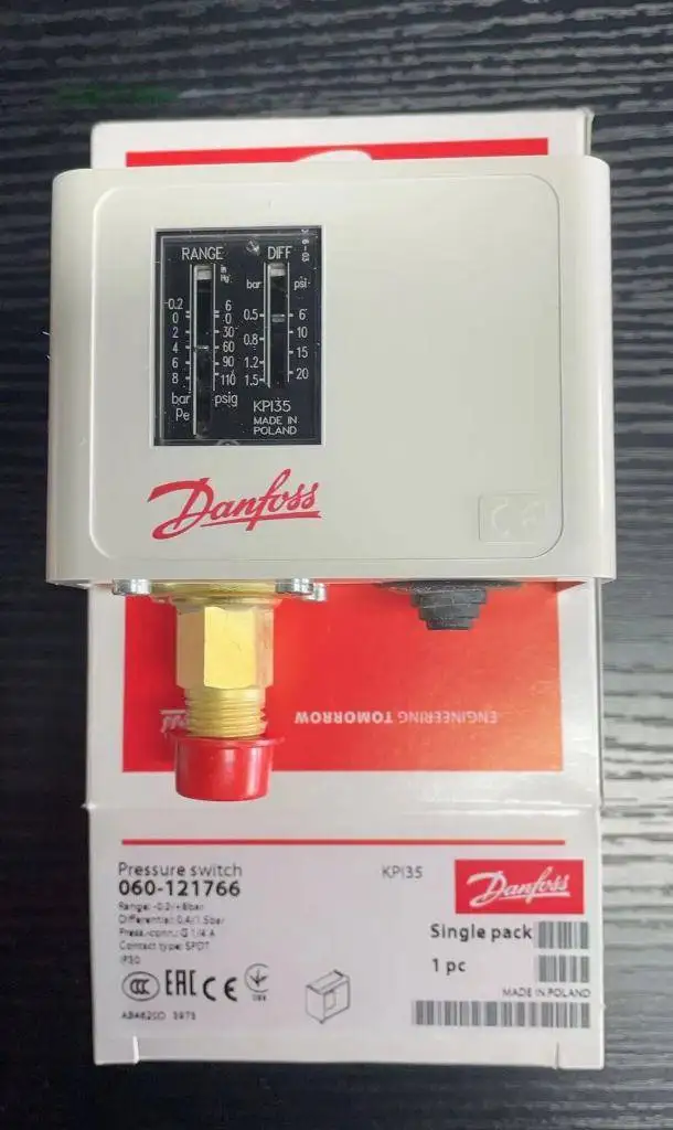 Tombol Tekanan Danfoss KP36 060-5391/2159/1137/1108 Penjualan Langsung Asli