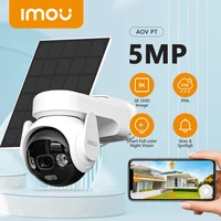 IMOU AOV PT 5MP Con Panel Solar 360 °   Cámara de seguridad exterior PTZ 4G LTE Wifi red 10000mAh batería seguimiento automático cámara IP
