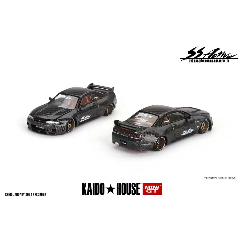 KaidoHouse+MINIGT 1:64 R33 Alloy Car Model 116#