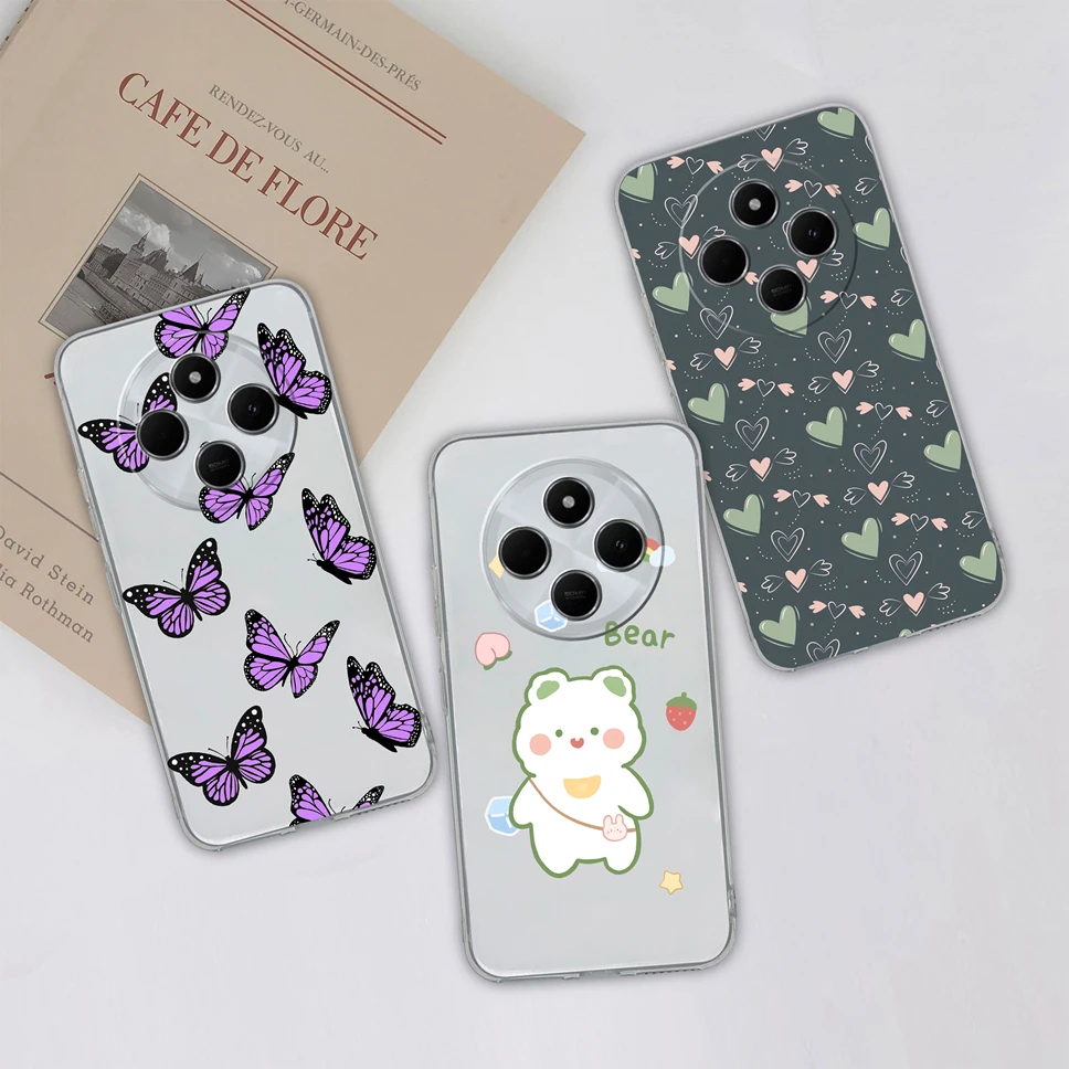 For Redmi 14C 4G Phone Case Cute Creative Back Cover Clear Soft Slim TPU Silicone Shockproof Protective For Redmi14C Funda Coque image 2