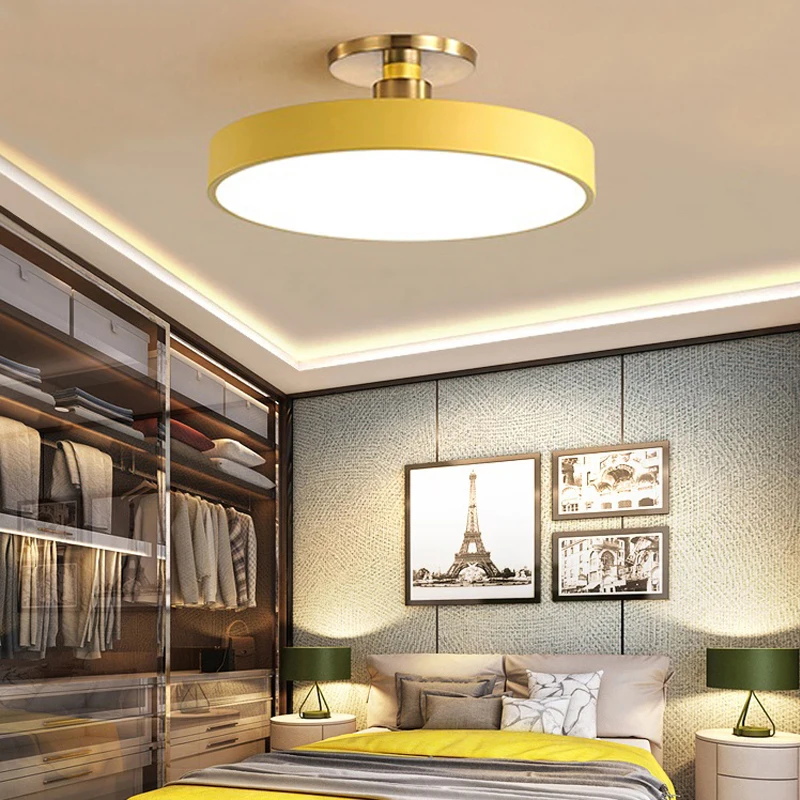 

Colorful Modern LED Chandelier Lights Living Study Room Child Bedroom Aisle Corridor Loft Home Ceiling Lamps Minimalist Lighting
